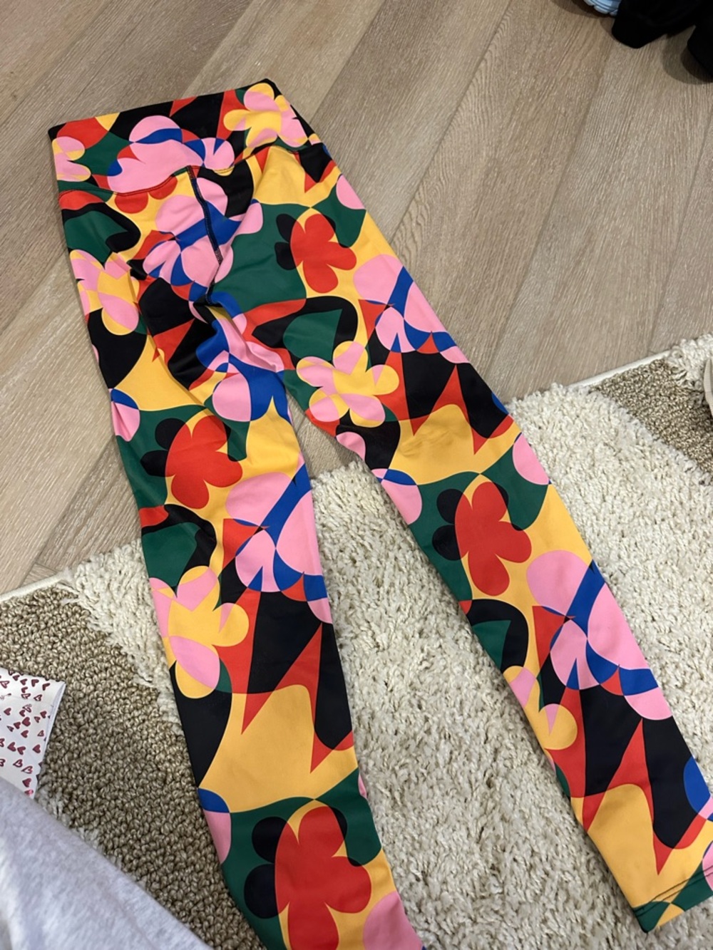 Sports Riot Multicolor Abstract Print Leggings - Picture 3 of 5
